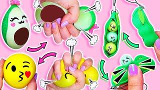  DIY: Haz tus propios FIDGET TOYS de TIKTOK caseros Emoji, Aguacate y Guisantes POP IT 