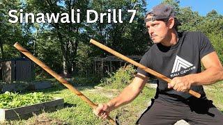 Double Stick Sinawali Challenge Drill 7 - Escrima Stick Fighting!