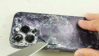 iPhone 14 Pro Hammer & Knife Scratch Test - Will it Survive?