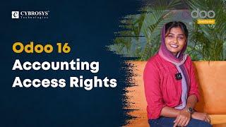 How to Set Access Rights in Odoo 16 Accounting | Odoo 16 Enterprise Edition #odooaccounting