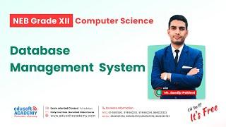 Database Management  System  By Sandip Sir  | Accounting for NEB Grade 12 | Edusoft Academy
