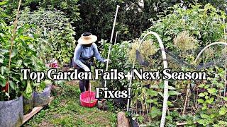 Garden Fails Exposed!  What Went Wrong & How I’m Fixing It Next Season | FULL VIDEO