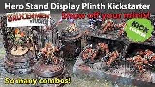 Hero Stand Display Plinth Kickstarter by Saucerman Studios