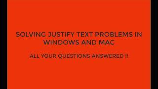 MS Word - easily solving single line paragraph JUSTIFY problems - Windows and Mac