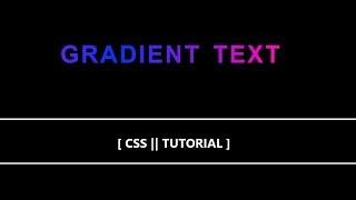 Gradient text animation || Color changing effect by CSS