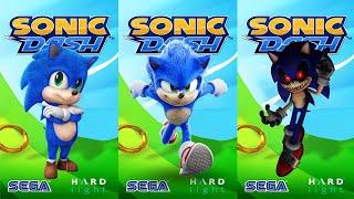 Sonic Dash - Movie Sonic vs Baby Sonic vs Sonic.exe vs All Bosses - All Characters Unlocked