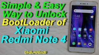 Unlock Bootloader of Xiaomi Redmi Note 4 Easy Way (Urdu+Hindi)