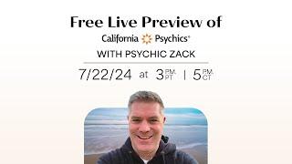 Free Live Preview of California Psychics with Psychic Zack