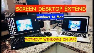 PC to Mac Screen Extend in 5 mins. Without Installing Windows on Mac!!