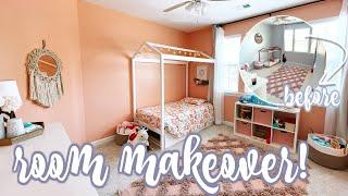 ROOM MAKEOVER | KIDS GIRL'S ROOM | SHARED ROOM