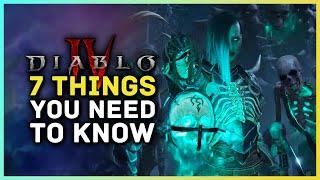 Diablo 4 - 7 Things You Need To Know