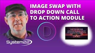 Divi Theme Image Swap With Drop Down CTA Module 
