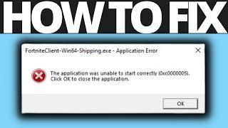 How To Fix Fortniteclient-Win64-Shipping.exe error on Fortnite