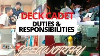 Deck cadet Duties & Responsibilities || Ano ang trabaho ng kadete sa barko
