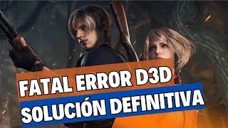 COMO Solucionar FATAL ERROR D3D - Resident Evil 4, Resident Evil 2, Monster Hunter Rise