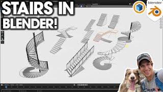 How to Create 10 Kinds of STAIRS in Blender!