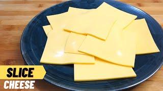 Easy Homemade Sliced Cheese | Processed cheese | How to make slice Cheese  at home | Burger Cheese