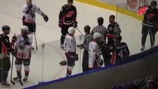 Fight Medvescak Zagreb vs Avangard Omsk Region Драка Медвешчак Загреб - Авангард Омская область