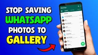 How To Stop WhatsApp Photos Going Into Gallery | Stop WhatsApp Saving Photos To Gallery