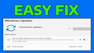 How To Fix Checking for Update Stuck or Taking Too Long Time in Windows 11