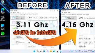 Optimize CPU for Gaming without clocking | Boost CPU Performance and Speed in Windows 11