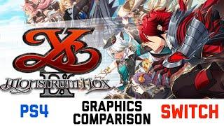 Ys IX: Monstrum Nox - Graphics Comparison PS4 and Nintendo Switch