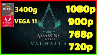 Assassin's Creed Valhalla | Ryzen 5 3400G Vega 11 2x8 (2666MHz) 16GB RAM