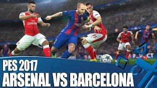 PES 2017 New PS4 Gameplay - Arsenal vs Barcelona