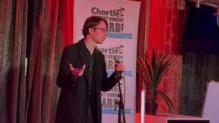 Comedian Alex Lee taking part in the Chortle Student Comedy Award 2025