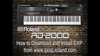 Roland RD-2000 - How to download and install exp 5 and 6