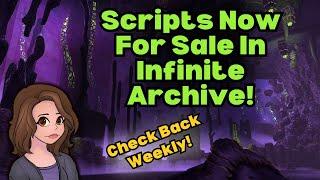 Scripts Now Available at the Infinite Archive Vendor!! Plus Ring of the Pale Order and More! [ESO]