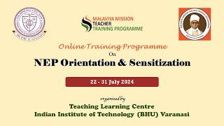 Online Training program on NEP Orientation & Sensitization | TLC IIT (BHU) Varanasi | 22 July 2024