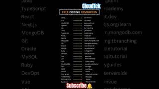 Unlock Your Coding Potential: 10 Must-Have FREE Resources for Aspiring Programmers! #freecoding