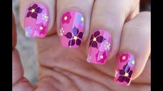 PINK FLORAL NAIL ART / Pastel SUMMER NAILS Tutorial For Beginners! - MANICURE 2022