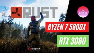 Rust - Ryzen 7 5800X/RTX 3080 - Procedural Map Benchmark (High CPU Bottleneck)