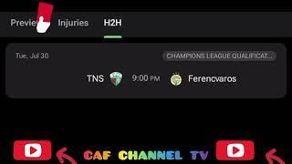 LIVE:Ferencvaros vs TNS,Champion league Qualification,all goals results and highlights.