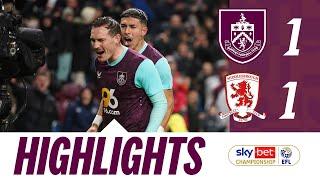 Clarets Share Points With Boro In Challenging Conditions | HIGHLIGHTS | Burnley V Middlesbrough