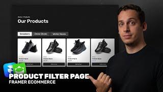 Building a Dynamic Product Filter Page in Framer