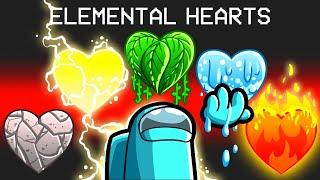 Elemental Hearts in Among Us