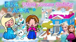 Maple Avenue Building x Elsa & Anna How To Decorate Aesthetic Toca Boca House IdeasToca Life World