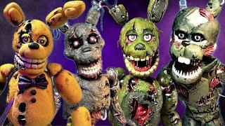 Making SPRINGTRAP, SCRAPTRAP, BURNTRAP and SPRINGBONNIE with POLYMER CLAY! FNAF COMPLICATION