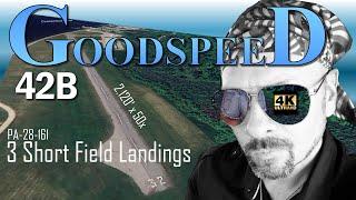 Flight Adventure: Short Field Landings at Goodspeed, CT 42B in a Piper Warrior PA-28 in 4K