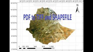 How to convert PDF TO TIFF and SHAPEFILE