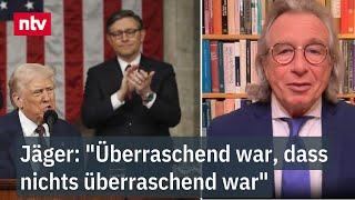 Jäger: "Überraschend war, dass nichts überraschend war" - Trump-Rede ohne Neuigkeiten