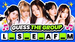Guess the GROUP NAME with MISSING LETTERS  Guess the Kpop Group - KPOP QUIZ 2024