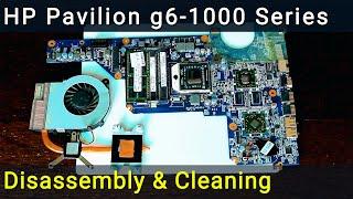 HP Pavilion g6-1000 Series Disassembly, Fan Cleaning, and Thermal Paste Replacement Guide