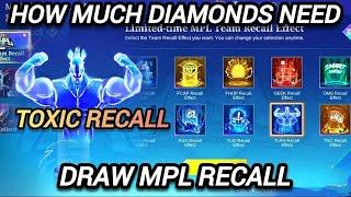 NEW MPL RECALL EFFECT 2024 | CHEAPEST PRICE GET RECALL EFFECT - MLBB