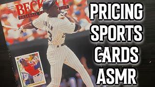 ASMR BASEBALL CARDS | Pricing Sports Cards | Sports Card ASMR