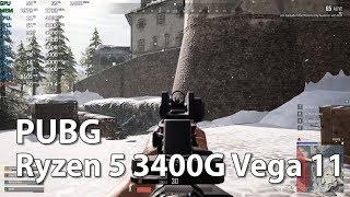 AMD Ryzen 5 3400G Review | PUBG | Gameplay Benchmark