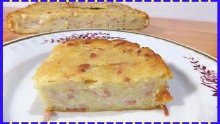 Картофельная запеканка с сосисками и сыром приготовленная в духовке